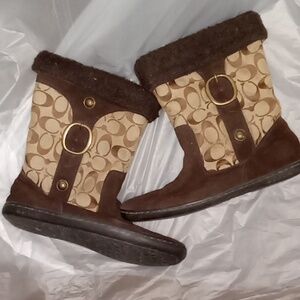 Coach Women's Boots.  Size 8.5.  Brown and Tan.